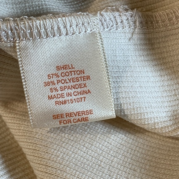 Women’s 4X one shoulder cream crop top tortoise shell colored accent by LOVEFOOL - Picture 8 of 8